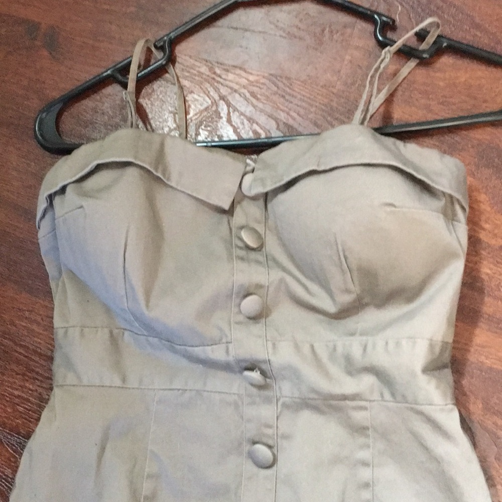 Button down trench coat mini dress